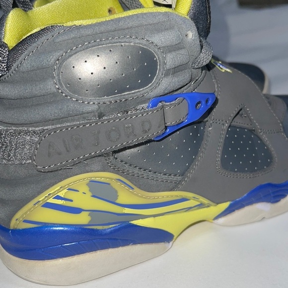 SOLD on eBay! Nike Air Jordan VIII 8 Retro GS GREY VIOLET BLUE 580528-038 SZ:7Y - Picture 12 of 16